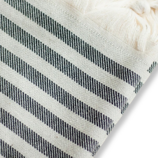 Oversize Turkish Towel -Abyss Stripe